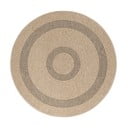 Čierno-béžový okrúhly vonkajší koberec ø 80 cm Comilla – Ayyildiz Carpets