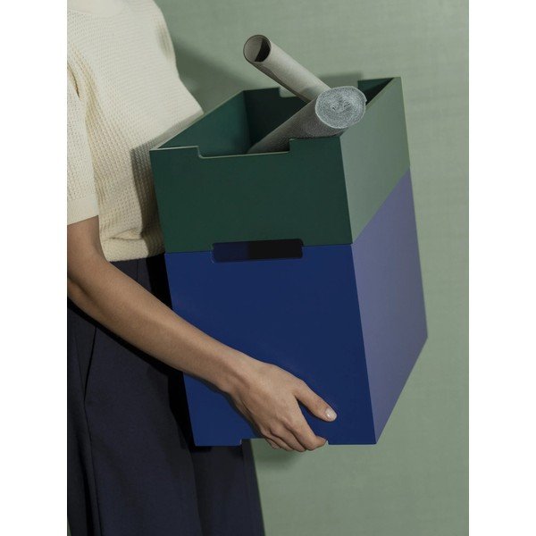 Modrý úložný box 25x39x14 cm Kasane M – Blomus-image-1