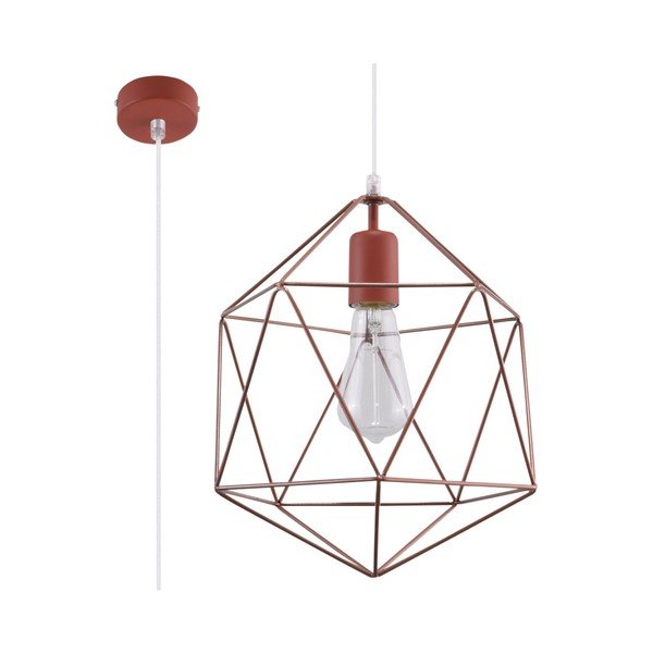 Stropné svetlo v medenej farbe Sollux Donato-image-1