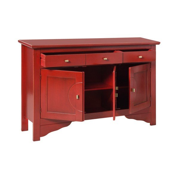 Červený príborník Crido Consulting Credenza-image-1