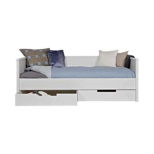 Biela posteľ/sofa Jade De Eekhoorn 90 x 200 cm-image-3
