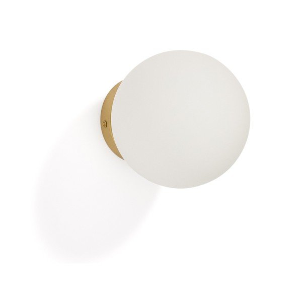 Biele/v zlatej farbe nástenné svietidlo ø 15 cm Brisia – Kave Home