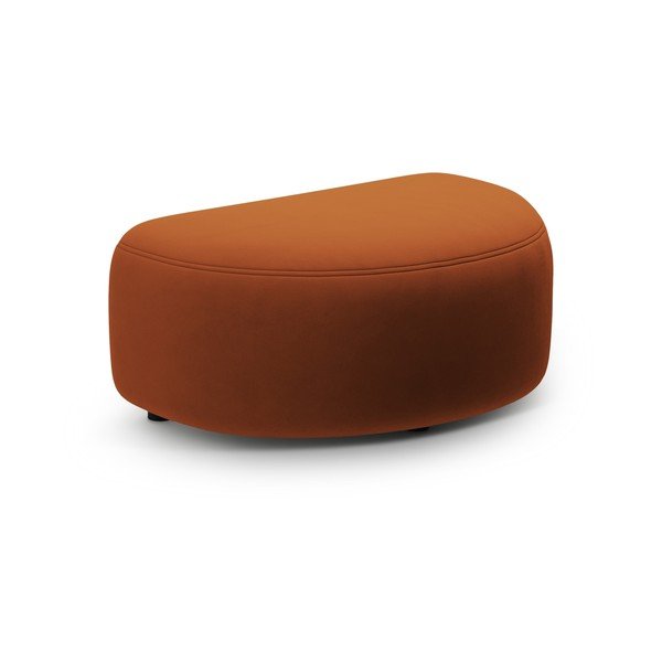 Zamatová podnožka v terakotovej farbe Kate – Micadoni 