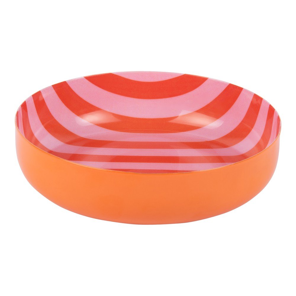 E-shop Oranžová/svetloružová železná miska Animado – PT LIVING