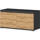 Skrinka na topánky v dekore duba s lavicou Lissabon - Germania