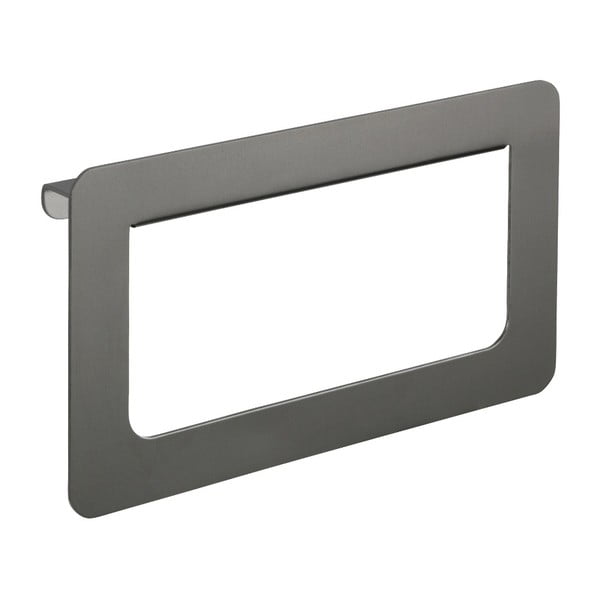 Antracitovosivý nástenný vešiak na uteráky Wenko Montella, 27 x 16 cm-image-1