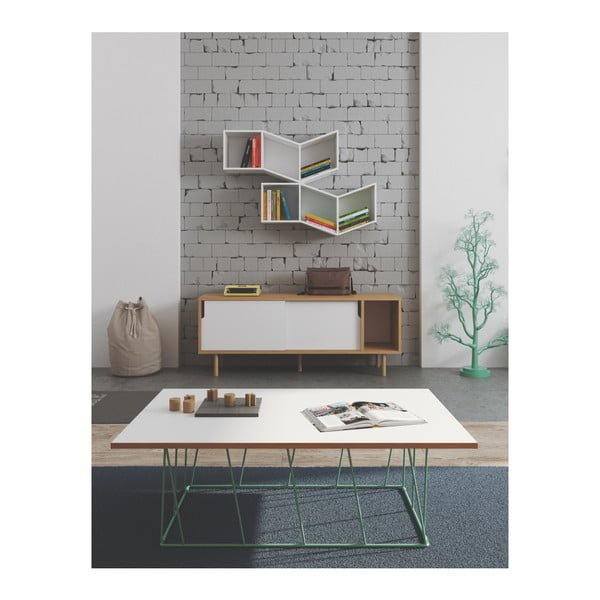 Biela skrinka TemaHome Dann Oak-image-2