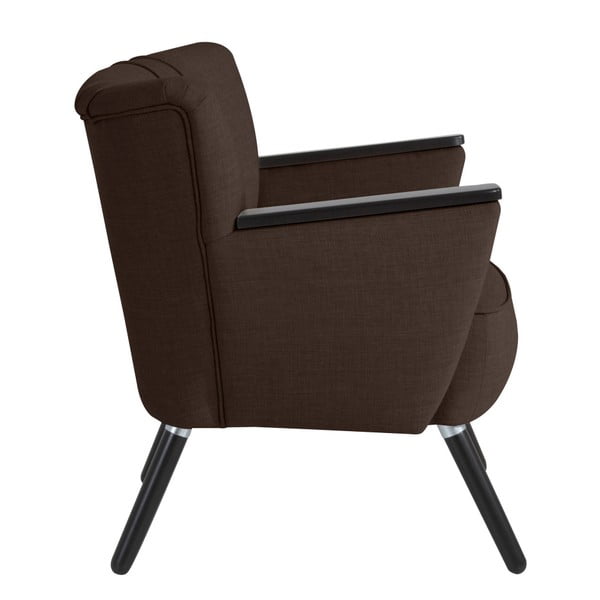 Čokoládovohnedé kreslo Max Winzer Laurin-image-2