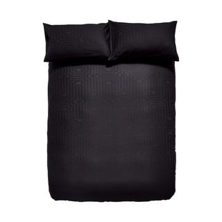 Čierne bavlnené obliečky na dvojlôžko 200x200 cm - Bianca