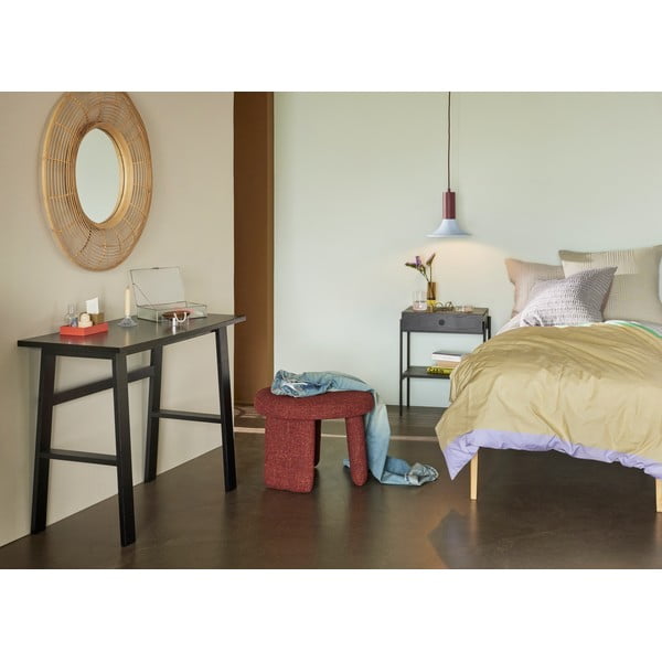 Nástenné zrkadlo s bambusovým rámom ø 80 cm Charm – Hübsch-image-3