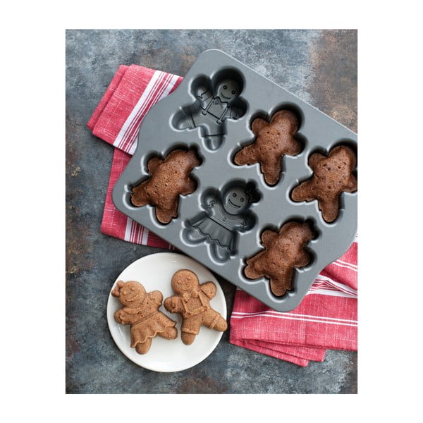 Forma na 6 minibáboviek v striebornej farbe Nordic Ware Girls And Boys, 1,1 l-image-2