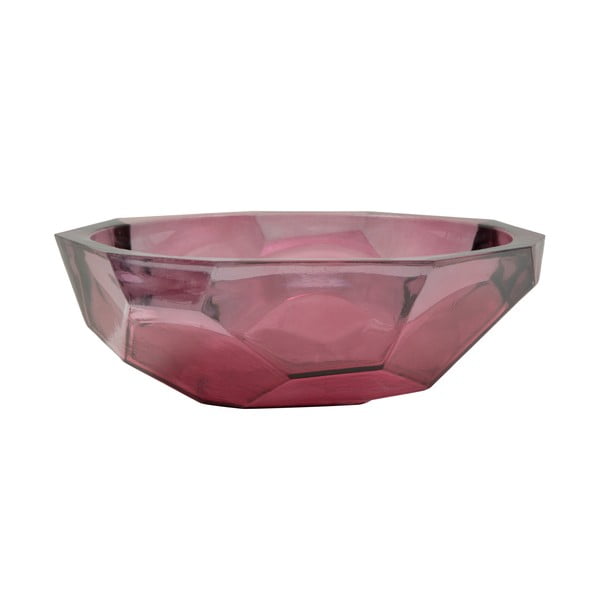 Ružová miska z recyklovaného skla Mauro Ferretti Stone, ø 25 cm-image-2