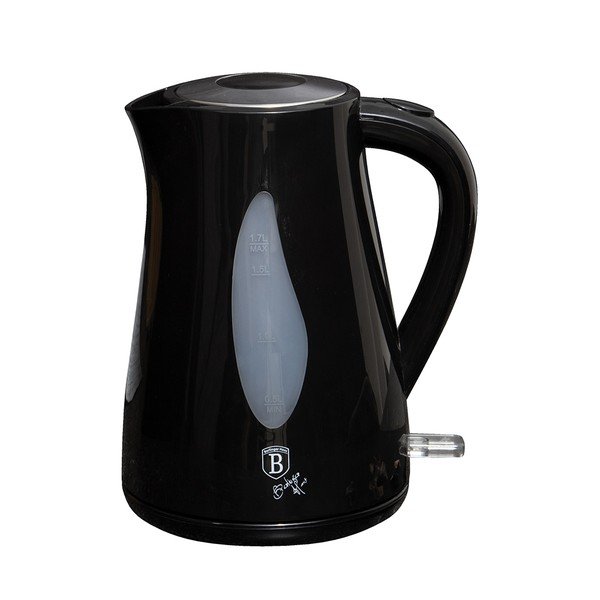 Čierna rýchlovarná kanvica 1.7 l Black Silver Collection - BerlingerHaus