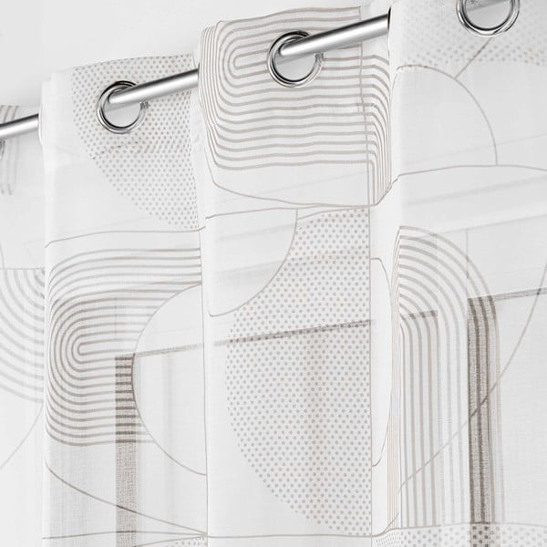 Biela voálová záclona 140x280 cm Esquisse – douceur d'intérieur-image-1