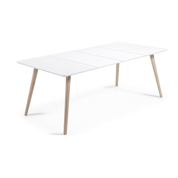 Rozkladací jedálenský stôl s prídavnou doskou 90x140 cm Eunice – Kave Home-image-4