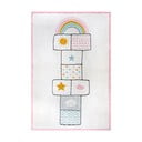 Ružovo-biely detský koberec 120x170 cm Bouncy – Hanse Home