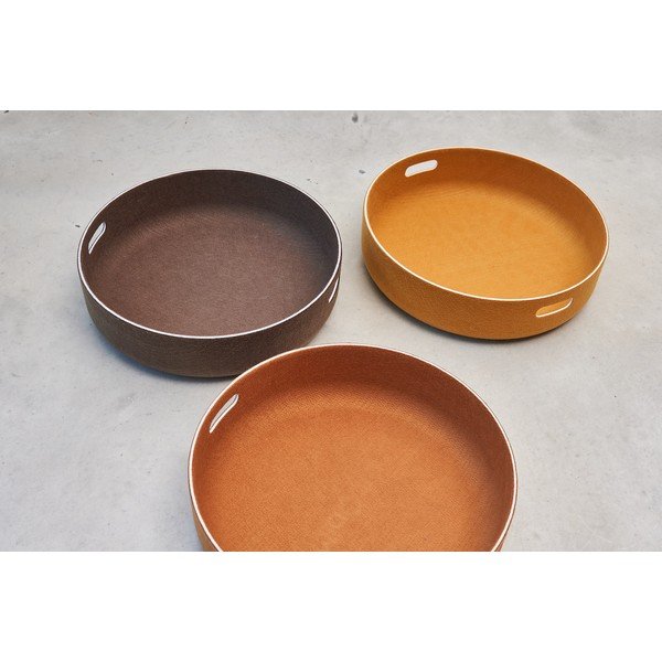 Úložný látkový košík ø 46x12 cm Cesto Saffron – MiaCara-image-1