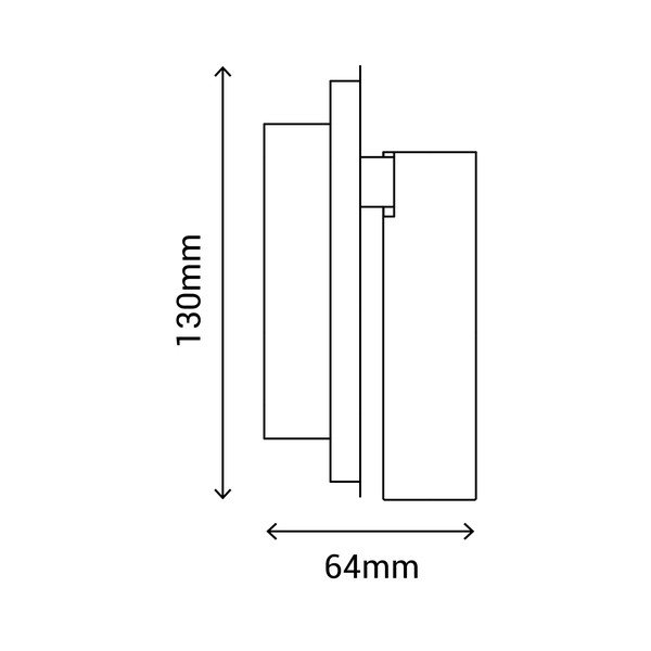 Biele nástenné svietidlo SULION Milu, dĺžka 13 cm-image-4