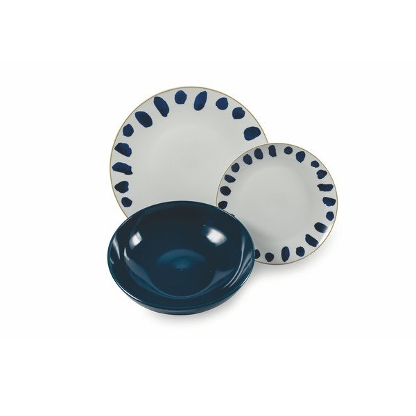 18-dielna súprava riadu z porcelánu a kameniny VDE Tivoli 1996 Blue Masai-image-1