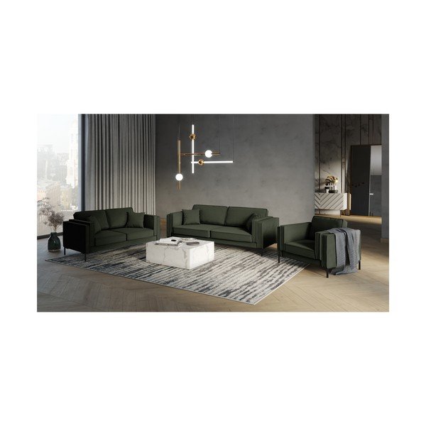 Tmavozelená pohovka Milo Casa Attilio, 230 cm-image-4