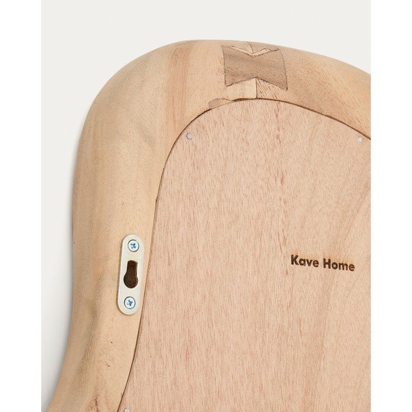 Nástenné zrkadlo s dreveným rámom 44x68 cm Selom – Kave Home-image-1