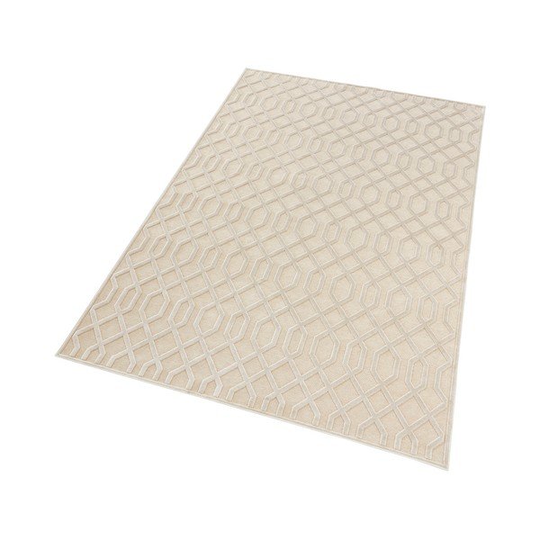 Krémovobiely koberec z viskózy Mint Rugs Caine, 160 × 230 cm-image-3