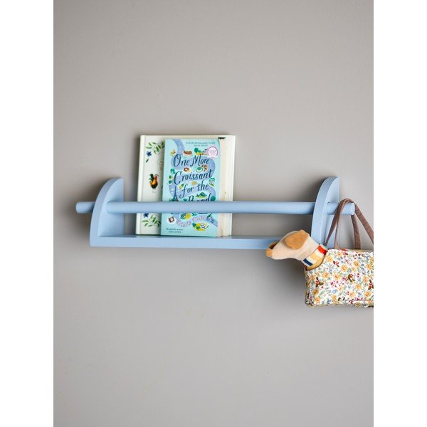 Modrá detská polica z masívu paulownie 60 cm Mingus – Bloomingville Mini-image-1