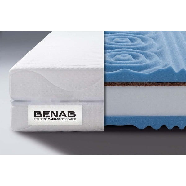 Stredne tvrdý/extra tvrdý penový obojstranný matrac 140x200 cm BonLife HARD - BENAB-image-1