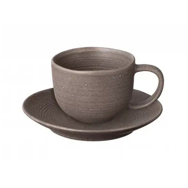 Tmavohnedé keramické šálky v súprave 2 ks 190 ml Kumi – Blomus