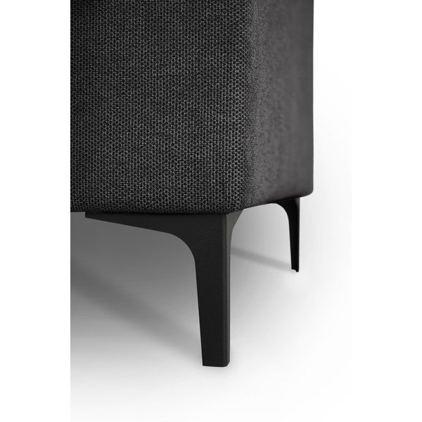 Antracitová ženilková rohová pohovka (pravý roh/do tvaru "U") Fabian – Scandic-image-4