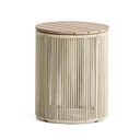 Okrúhly záhradný stolík s doskou z akácie ø 40 cm Dandara – Kave Home