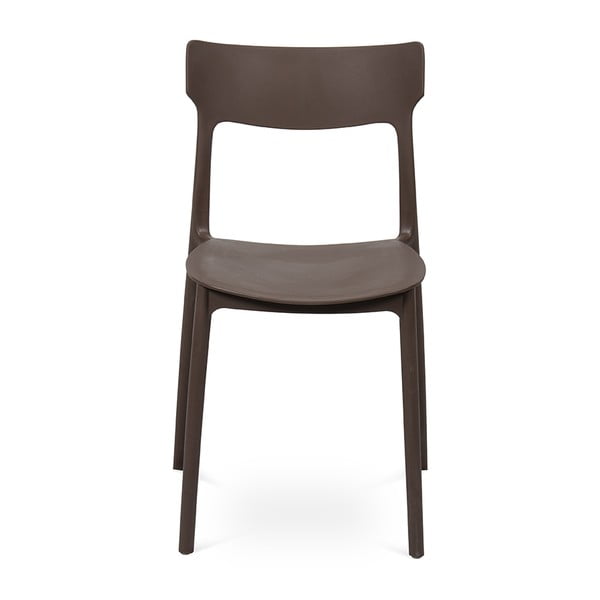 Hnedá plastová záhradná stolička Biá – Bonami Essentials-image-2