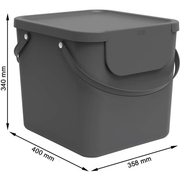 Odpadkový kôš na triedený odpad z recyklovaného plastu 40 l Albula - Rotho-image-4