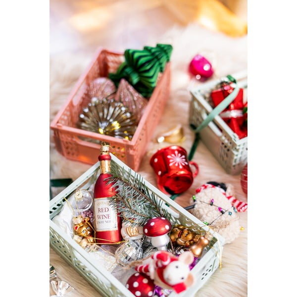 Sklenené vianočné ozdoby v súprave 4 ks Mushroom – Sass & Belle-image-4