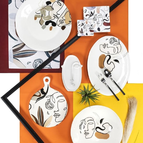 Keramický servírovací tanier VDE Tivoli 1996 Face to Grey, ø 35 cm-image-4