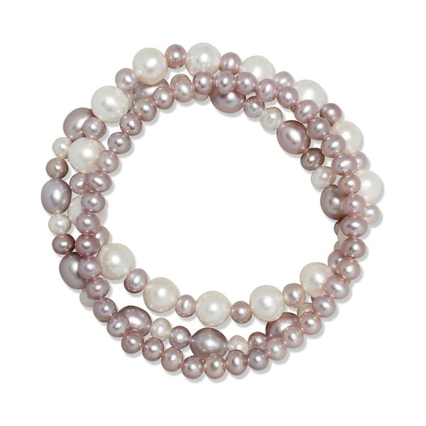 Náramok Pure Pearls Violet Shades, 3 ks