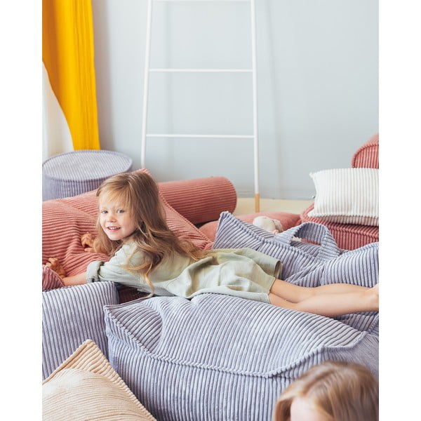 Modrý menčestrový detský sedací vak Chair – Wigiwama-image-4