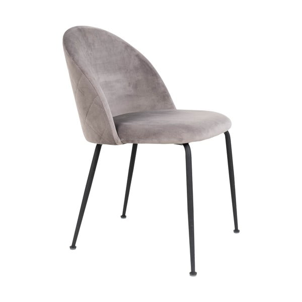 Svetlosivé zamatové jedálenské stoličky v súprave 2 ks Geneve – House Nordic-image-3