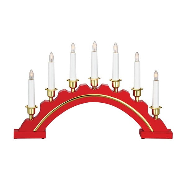 Červená/v zlatej farbe vianočná svetelná dekorácia Celine – Markslöjd