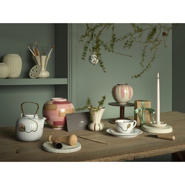 Ružová keramická váza ø 21,5 cm Canvas - Kähler Design-image-2