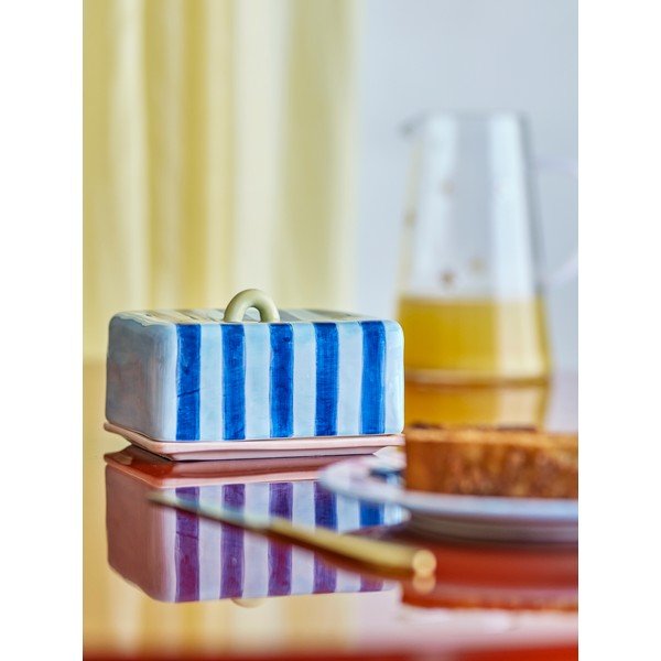 Modrá keramická nádobka na maslo Phoenix – Bloomingville-image-1