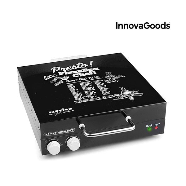 Elektrický box na pizzu s kuchárskou knihou InnovaGoods, výkon 1200W-image-2