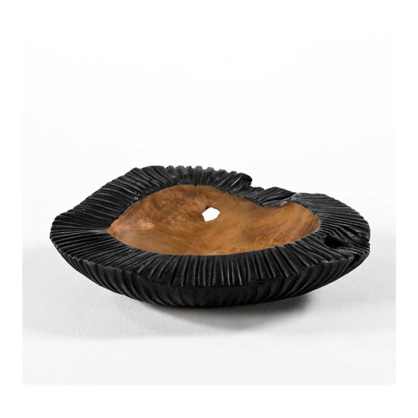 Čierna miska z dreva a keramiky Thai Natura, ⌀ 40 cm