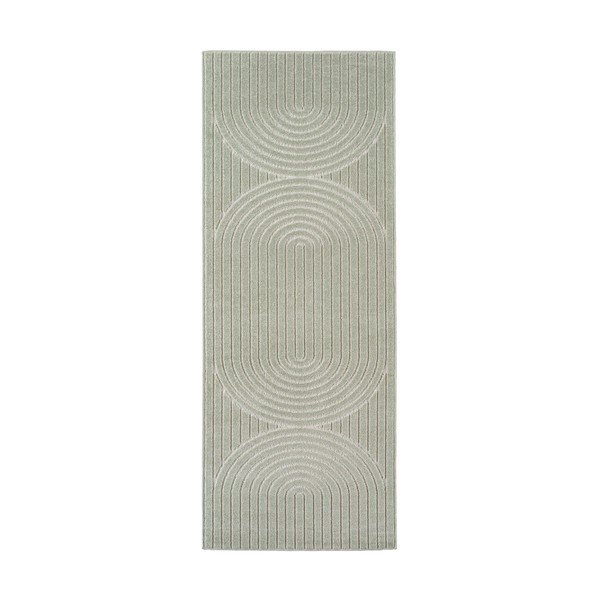 Zelený vnútorný a vonkajší behúň 80x250 cm Nova 1201 – Ayyildiz Carpets