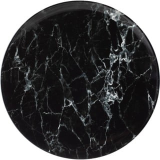 Čierno-biely porcelánový tanier Villeroy & Boch Marmory, ø 27 cm