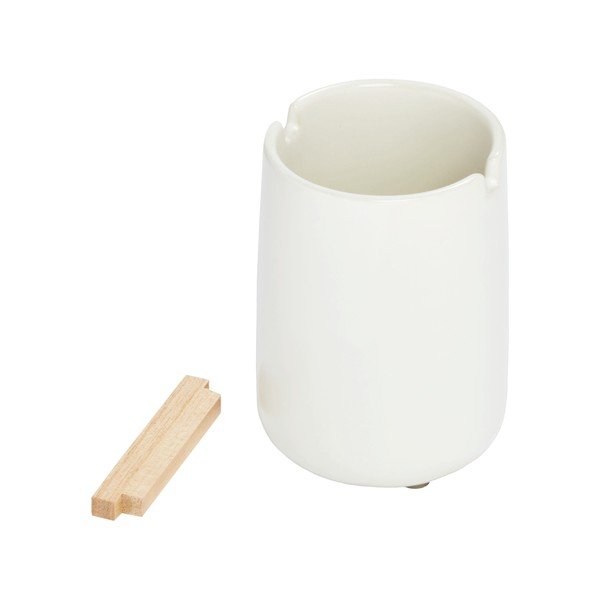Biely keramický pohárik na zubné kefky iDesign Eco Vanity-image-4