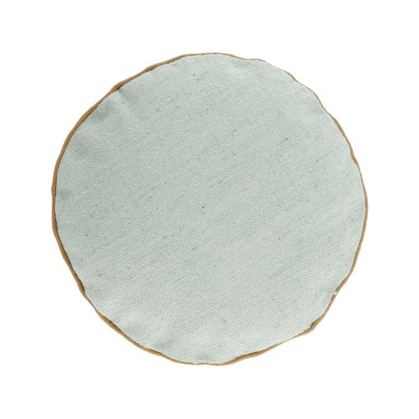 Zelená obliečka na vankúš z recyklovaného plastu Kave Home Dalila, ø 45 cm