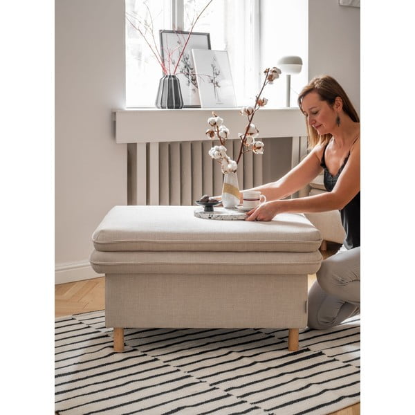 Béžová podnožka Simon – Miuform-image-2