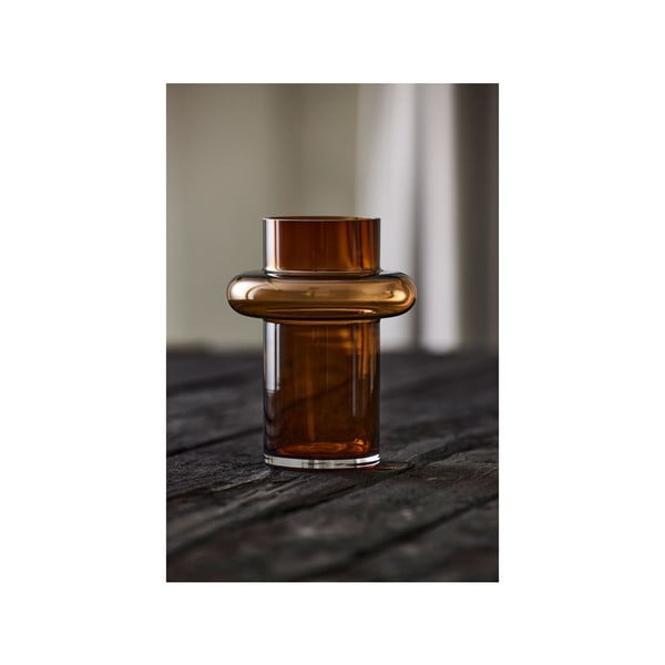 Oranžová sklenená váza Lyngby Glas Tube, výška 20 cm-image-4