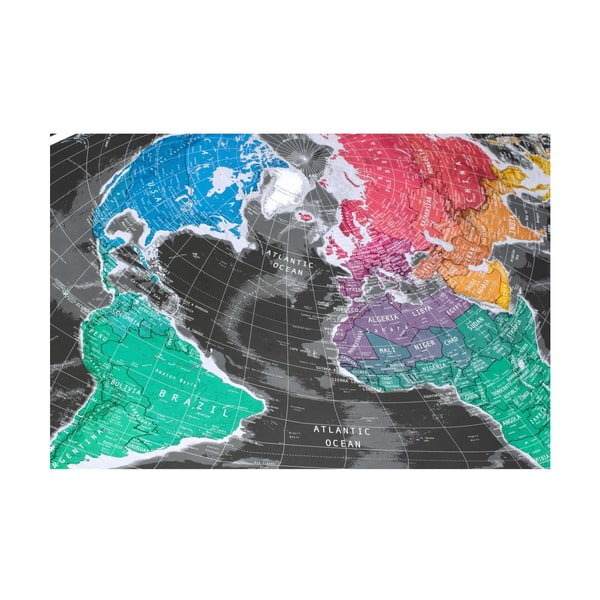 Širokouhlá mapa v priehľadnom puzdre The Future Mapping Company Future Map, 101 × 58 cm-image-1